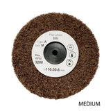 100mm abrasive fibre finishing wheel for jewellers and goldsmiths