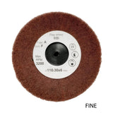 Jewellery satin finishing wheel for creating uniform matte surfaces