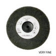 Abrasive fibre satin wheel for jewellery surface finishing