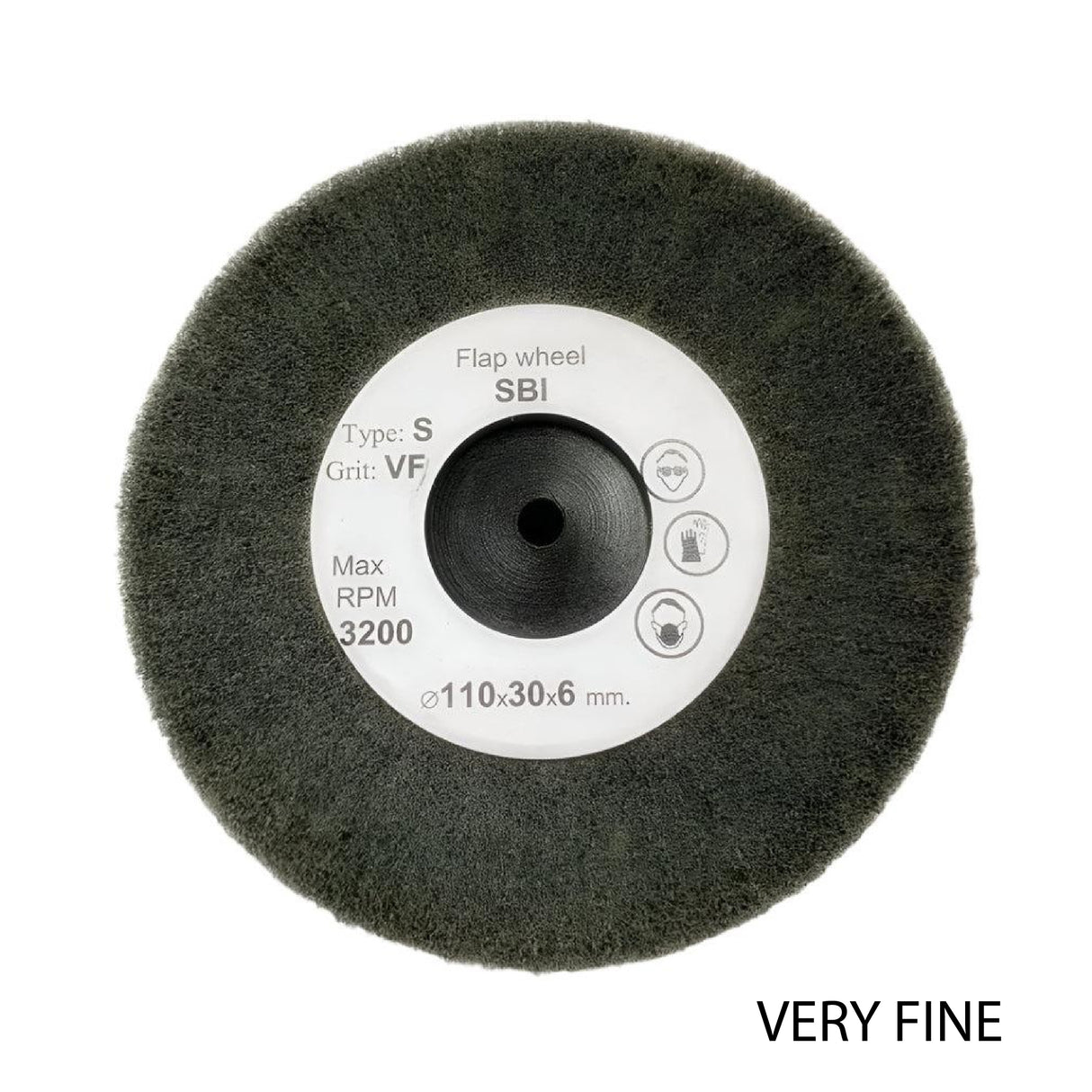 Abrasive fibre satin wheel for jewellery surface finishing
