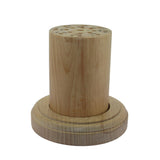 Wooden saw blade holder with engraved blade sizes 8/0, 7/0, 6/0, 5/0, 4/0, 3/0, 2/0, 1/0, 0, 1, 2, 3, 4, 5, 6 and 7