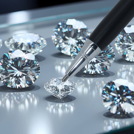 Jewelry testing tool for verifying real diamonds using scratch method