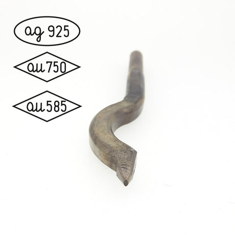 Belgium Hallmark Stamp Curved – AU 750, AU 585, AG 925