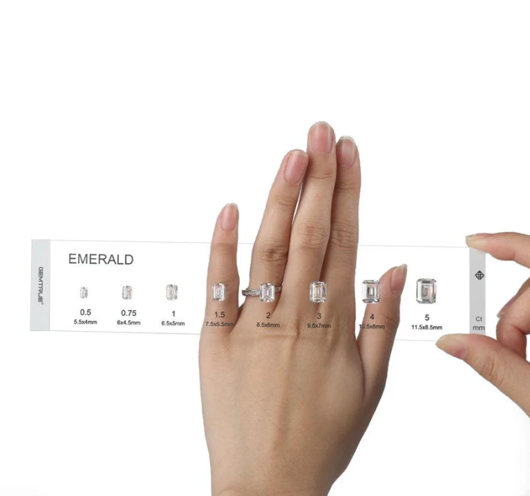 cubic zirconia stone kit for comparing diamond carat sizes
