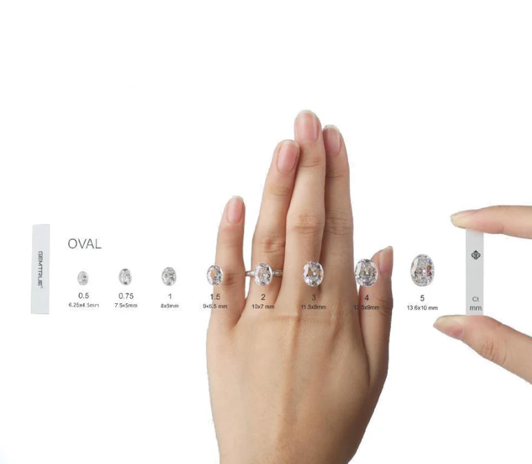 diamond display kit for engagement ring selection process