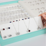 jewelry display kit with interchangeable diamond stones