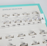 diamond shape and size comparison kit for jewelers