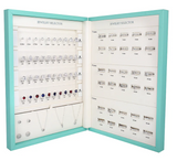 necklace pendant display with diamond simulation stones