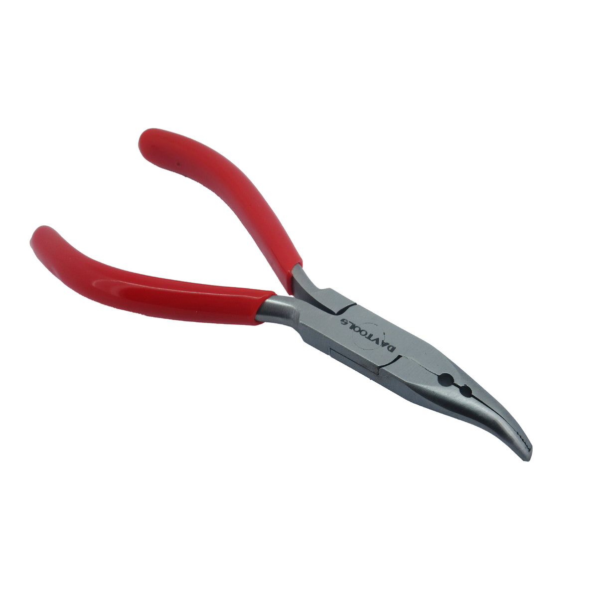 Precision curved pliers for jewellery making assembly and repair