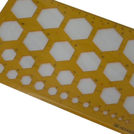 Hexagon gemstone setting template for jewelry making