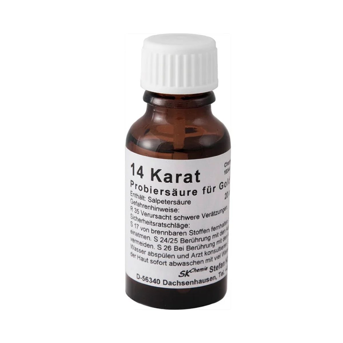 Professional gold testing acid solution for jewellers and gold buyers