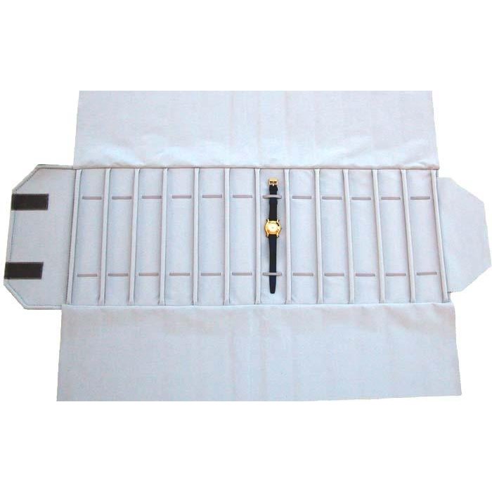 Jewelry Roll - Bracelets - Watches - 12 elastics - BLACK