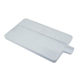 Black jewellery sorting tray for diamonds with precision grooves