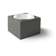 Mirror Top Turntable - Square - Grey or Black