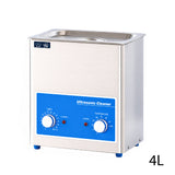 4L stainless steel ultrasonic cleaner with heater, timer and cleaning basket for jewellery cleaning