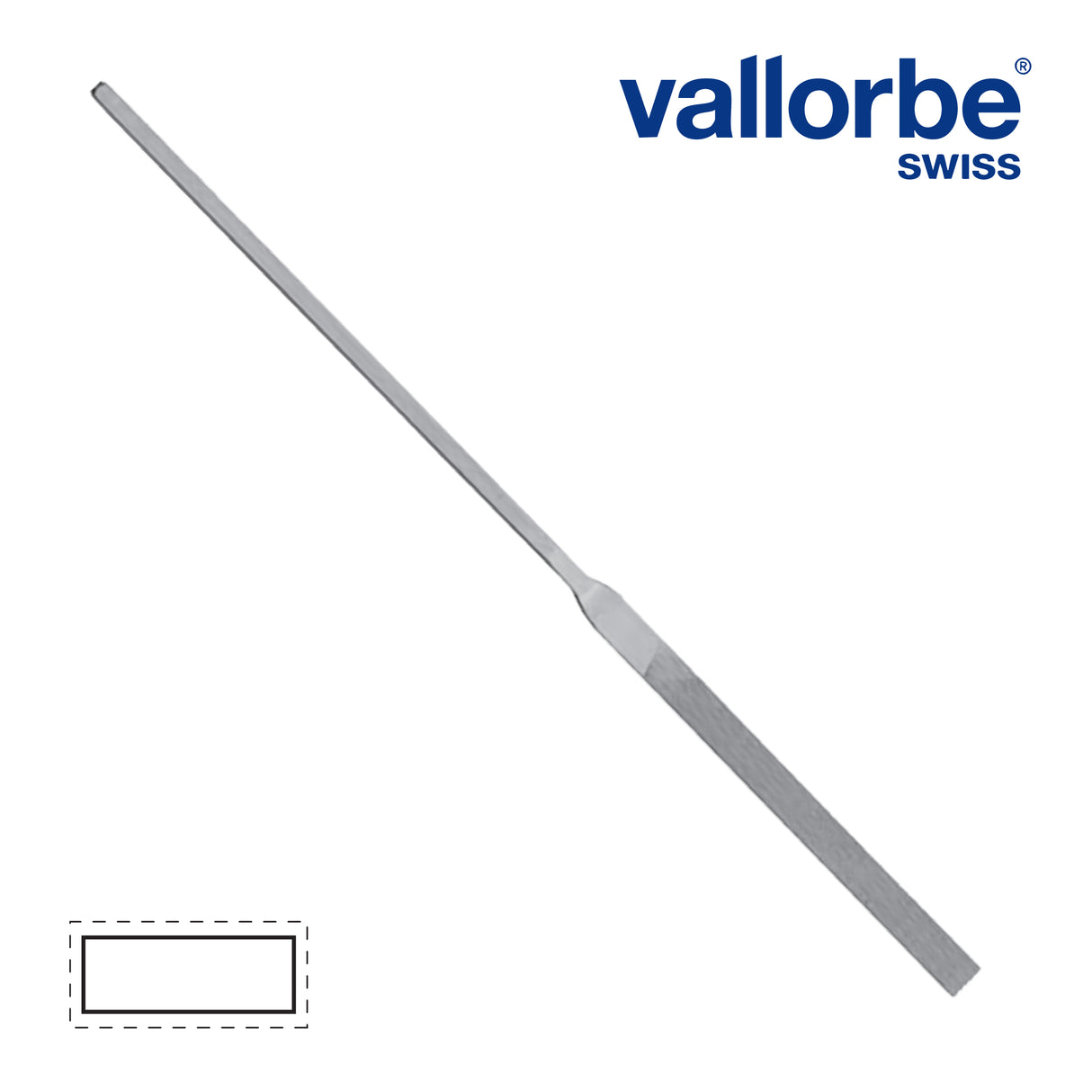 Vallorbe Swiss-made square handle files for miniature sculpting, 155mm, assorted grades from extra coarse to ultra fine