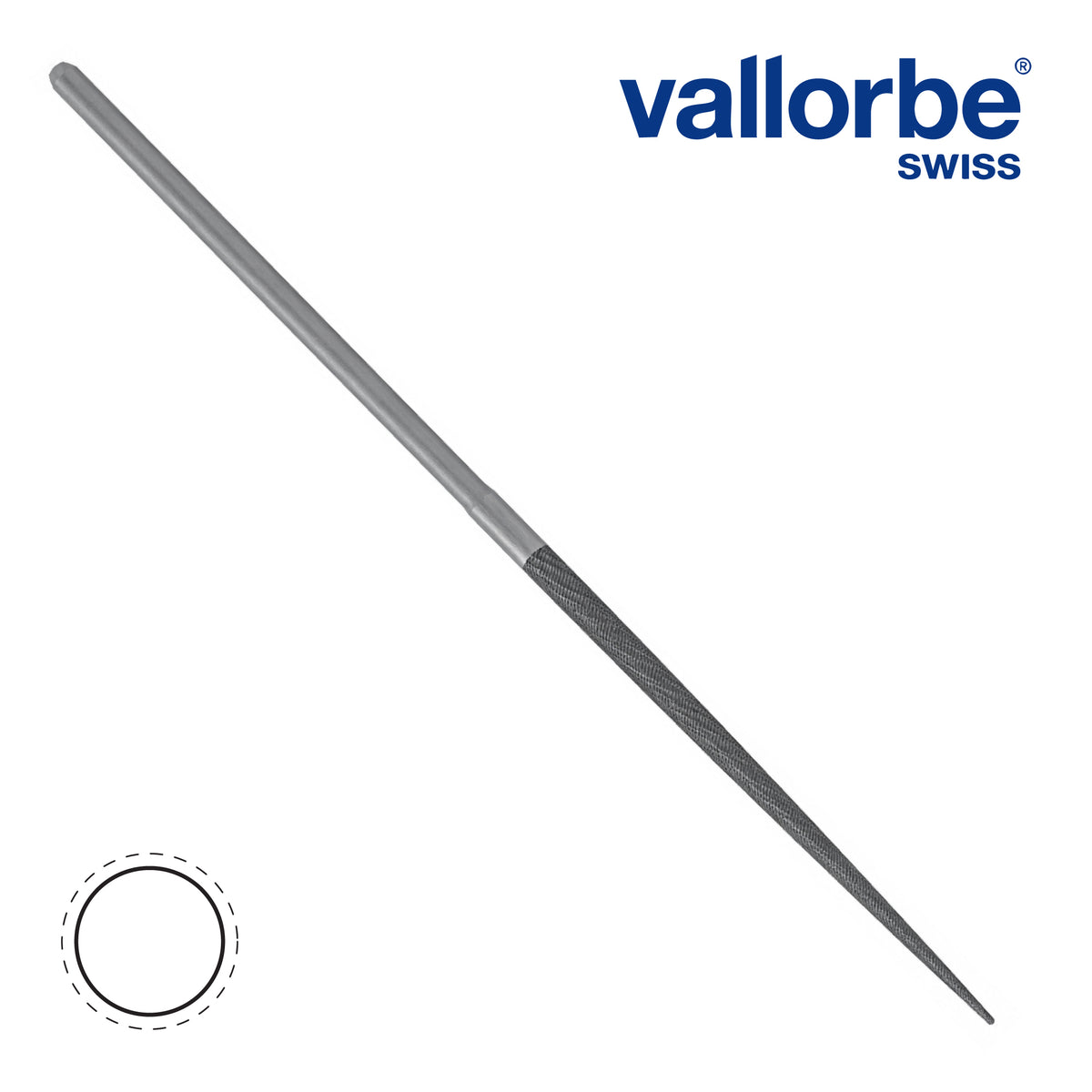 Vallorbe Habilis round file 215mm Cut 00