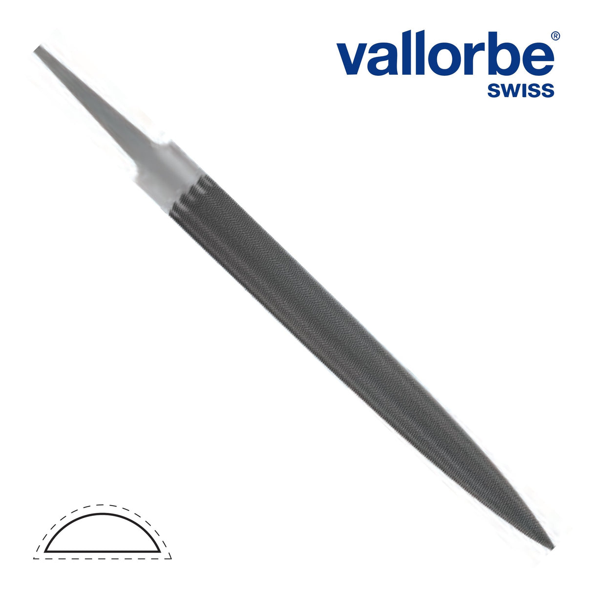 Swiss Precision Files-Vallorbe- Half-Round-LP1560-150mm