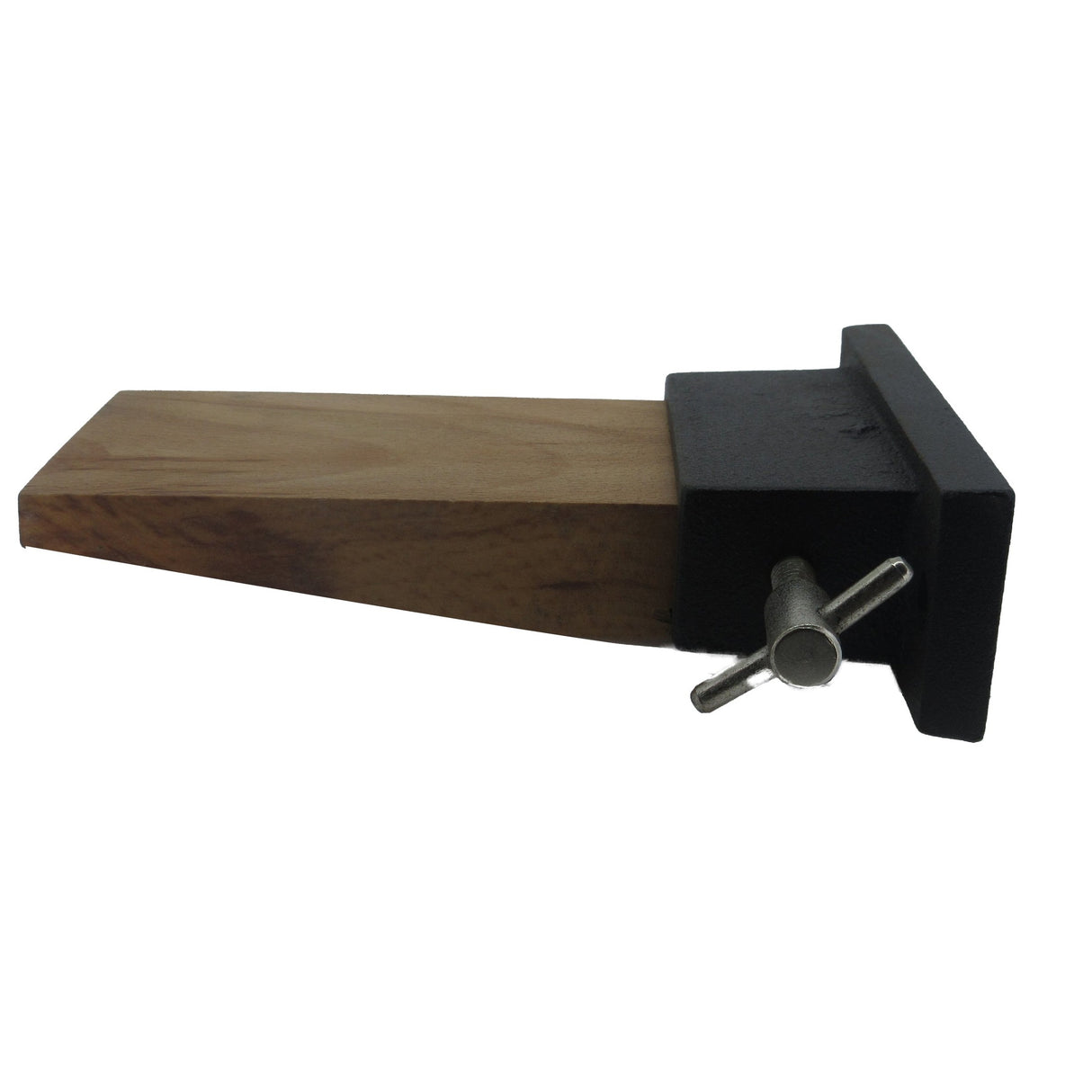 Bench pin with metal holder