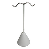 Earring Stand - Base White Simili Leather