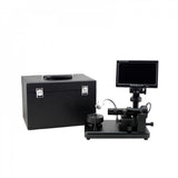 Digital diamond girdle inscription viewer with LCD screen