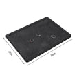 Black velvet jewelry display tray for rings and earrings