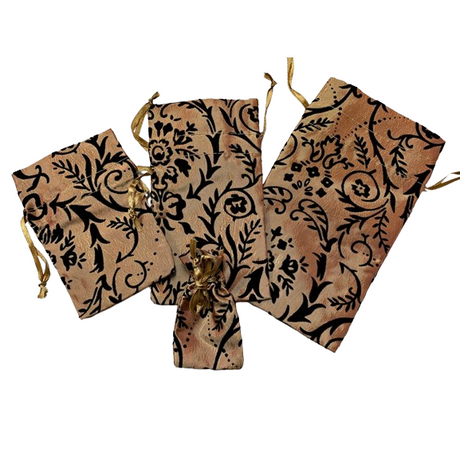 Pouches with drawstring - 4 Sizes - Sold per 12pcs