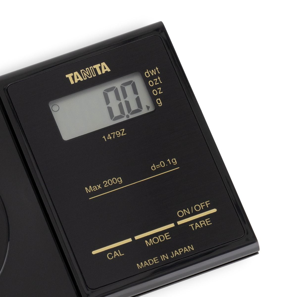 TANITA 1479Z ultra thin precision scale black design
