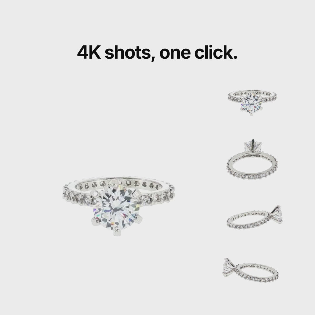 GemLightbox Mini jewellery photography lightbox displaying a gemstone ring