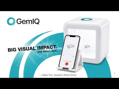 Caja de luz para fotografía profesional de joyería GemLightbox Mini de GemIQ