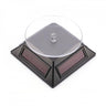 Solar Powered Rotating Turntable - Black or Silver