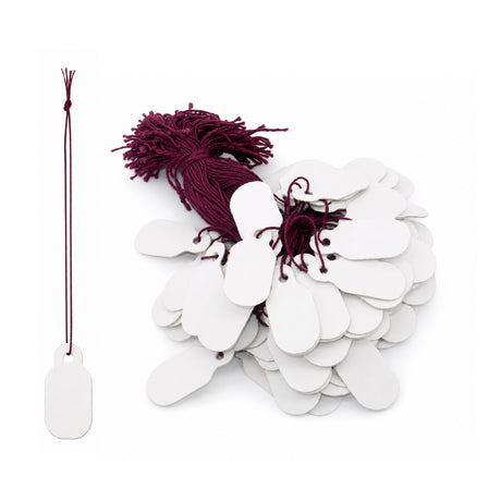 Compact jewelry pricing tags measuring 1.4cm x 0.8cm
