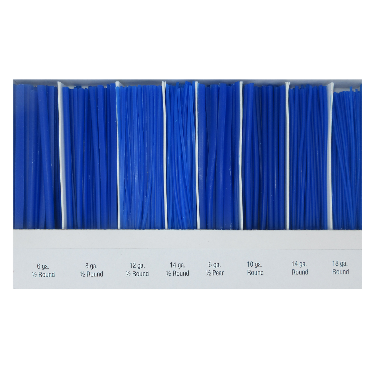 Lost wax casting wire assortment for jewelry design