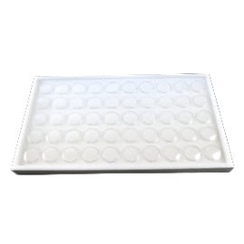 White Tray with 50 Gem Jars