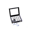 Display Box with 20 Square Boxes - Glass Top