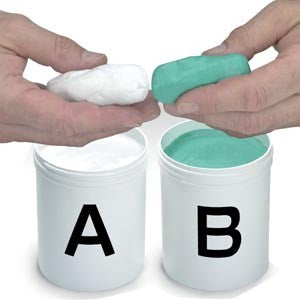 Castaldo QuickSil Firm 2-part silicone rubber, 1:1 mix ratio, fast curing mould making material for professional jewellers