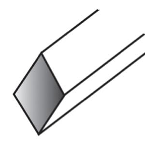 E.C. Muller Gravers - USA - Taper Square - Carbon Steel - #3