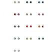 Studex Ear Studs - White - Stone assorted colors