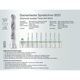 DIAMOND - twist - drill - Busch - 8203