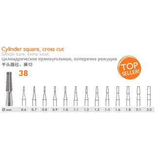 Bur - Cone Square, Cross Cut - Meisinger - fig.38