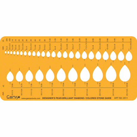 Gemax Jewelry Template - PEAR - #2011