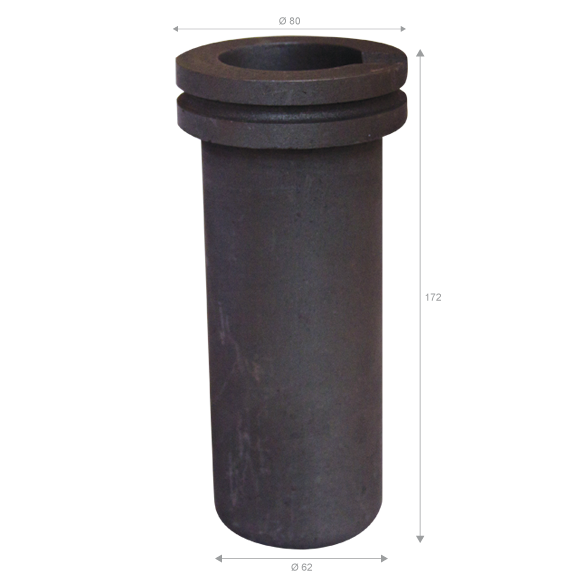Graphite crucible for electric furnace 3kg